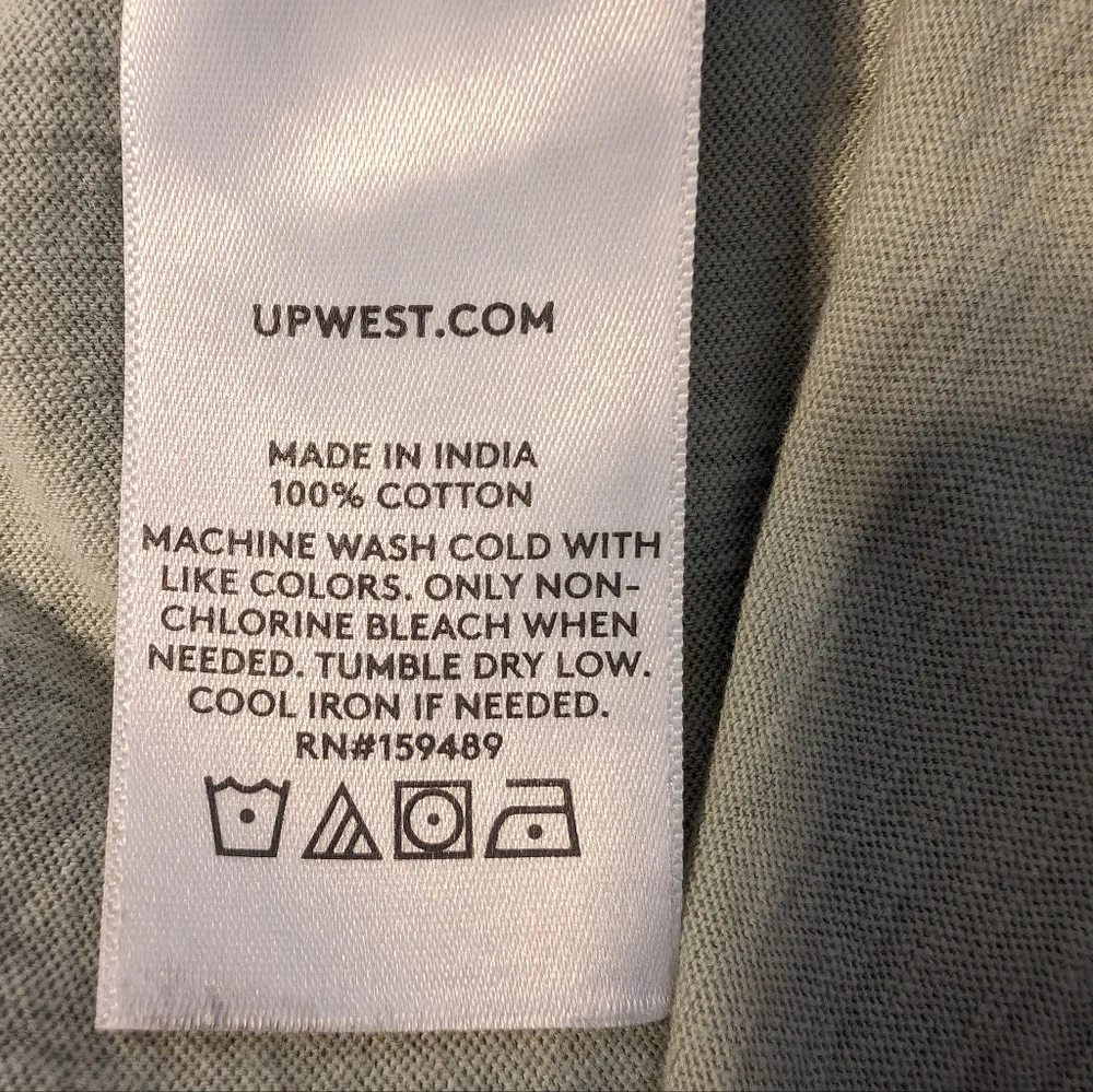 UpWest Anytime Clean Cotton V-neck Tee - Picture 4 of 4